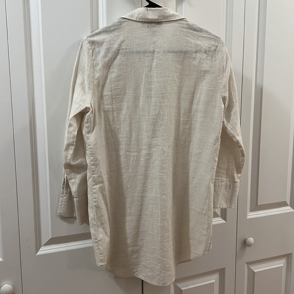 Vineyard Vines cream linen tunic size S - Picture 4 of 4